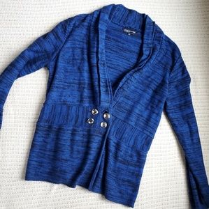 Jones New York blue sweater/cardigan
